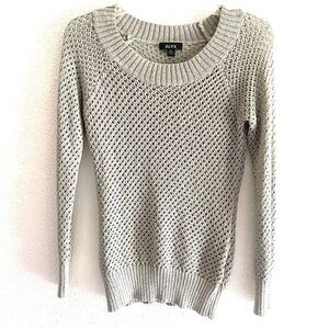 ALYX metallic silver thread knit sweater size -S